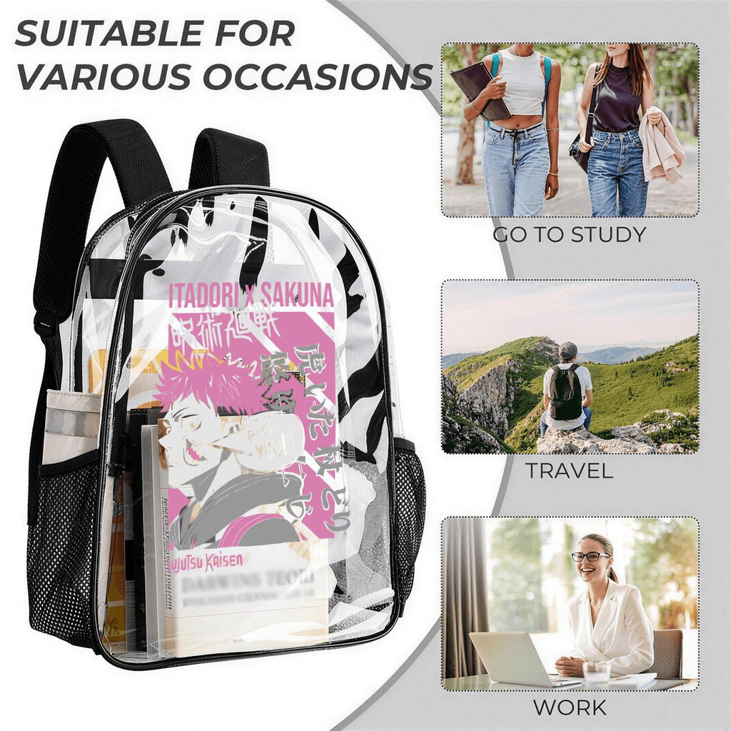 Clear Backpack 3Piece Set ANIME