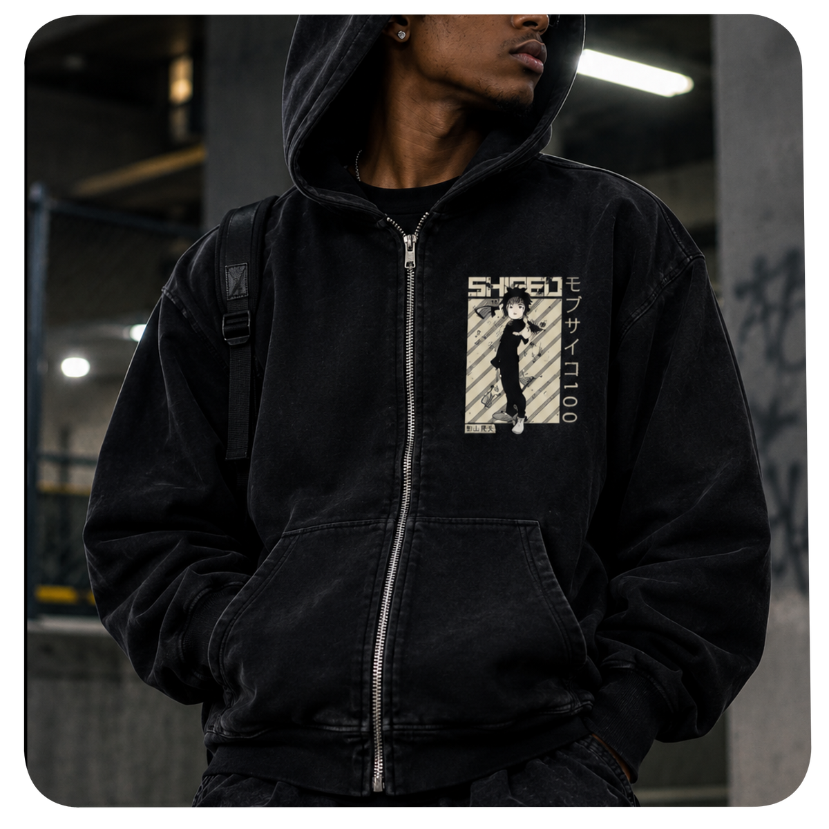 Fleeced Full-Zip Body Hoodie - Standout