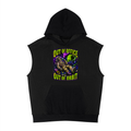 Unisex Panel Mesh Sleeveless Hoodie