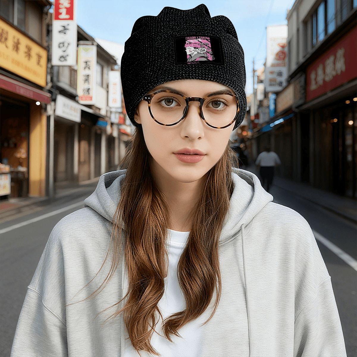 Waffle Knit Pullover Hat ANIME